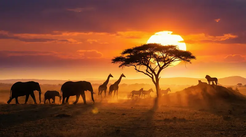 Panorama del casino premium salvaje al atardecer - Betinia México